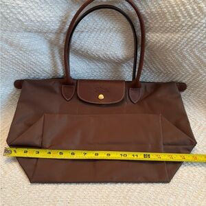 Longchamp Le pliage brown tote bag